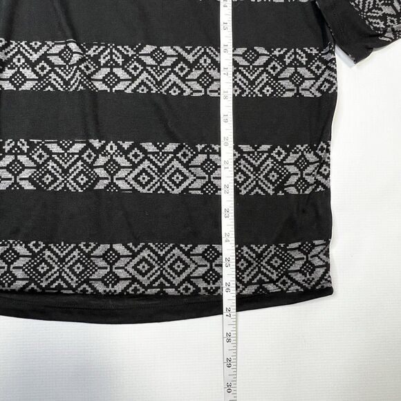 Wet Seal Y2K Black Long Sleeve Round Neck Top Size Large Whimsigoth Tribal - Picture 5 of 9